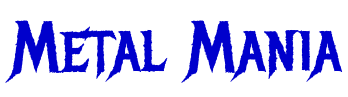 Metal Mania 字体